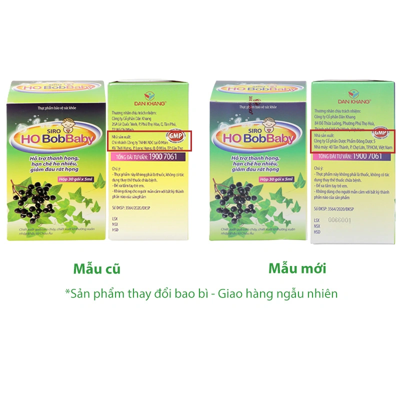 Siro Ho Bobbaby hỗ trợ hạn chế ho; giảm đau rát họng hộp 30 gói x 5ml - 